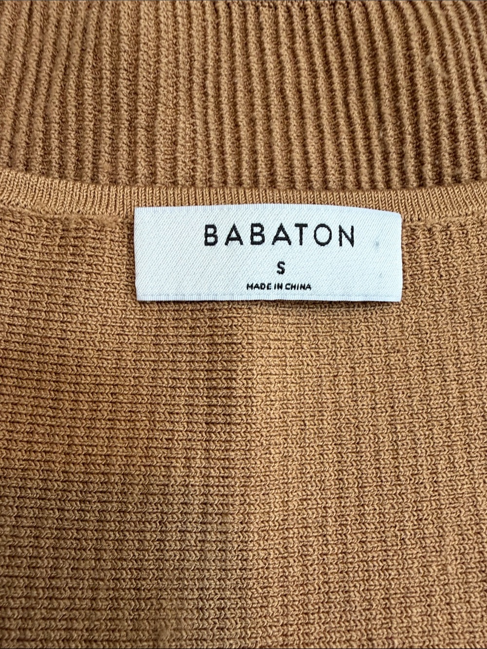 Aritzia Brown Ribbed Square-Neck Crop Top - Picture 6 of 8